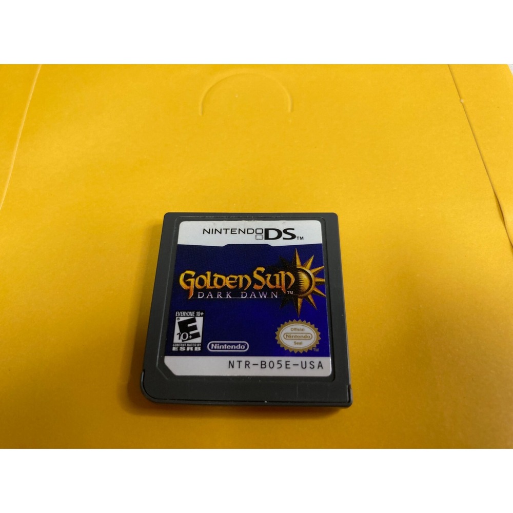 Golden Sun Dark Dawn Nintendo DS 2010 Cartridge NTR-BO5E Authentic RPG Tested